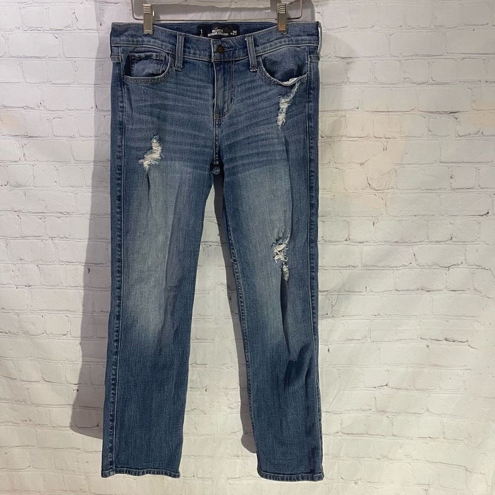 Hollister Boyfriend Straight Distressed Size 1/25